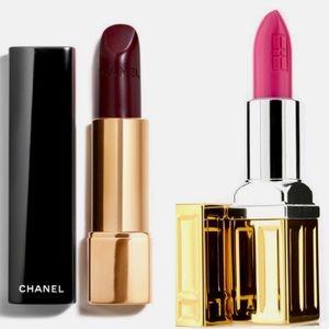 Chanel Rouge Allure and Elizabet Arden moisturizing lipstick bundle